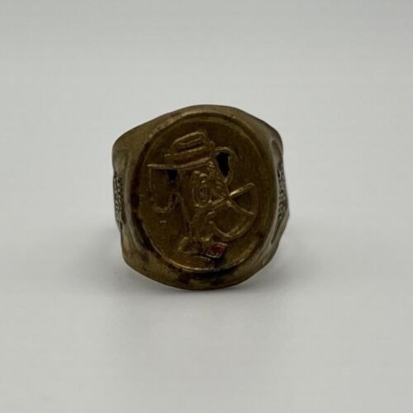 Vintage Huck Hound Club Hanna Barbara Ring 1961 Huckleberry Cereal Prize - Picture 1 of 9